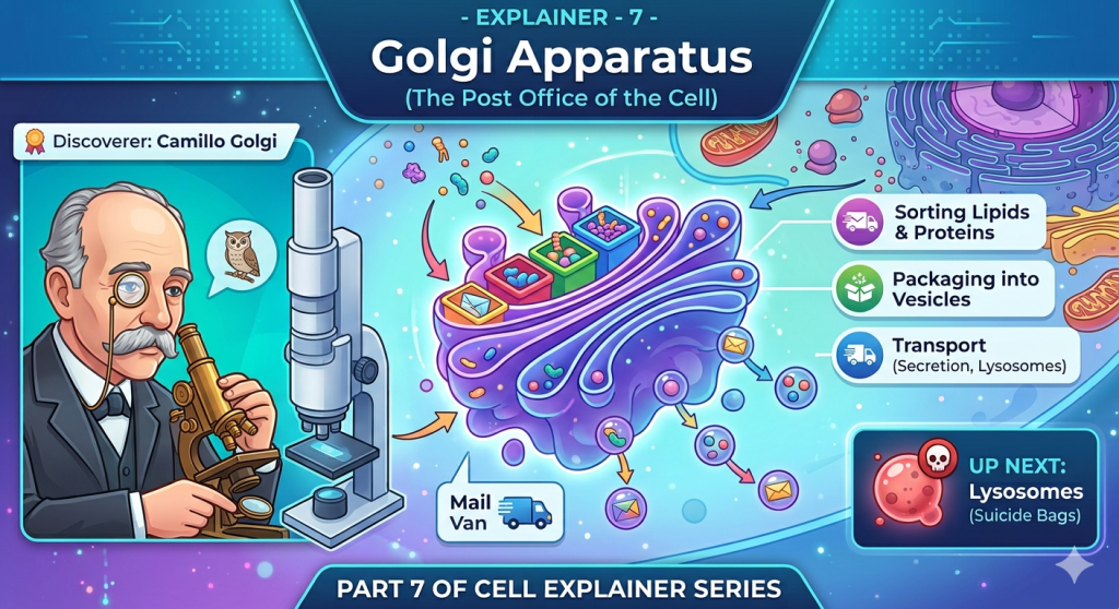 Explainer – 7 – Golgi Apparatus (The Post Office of the CELL)