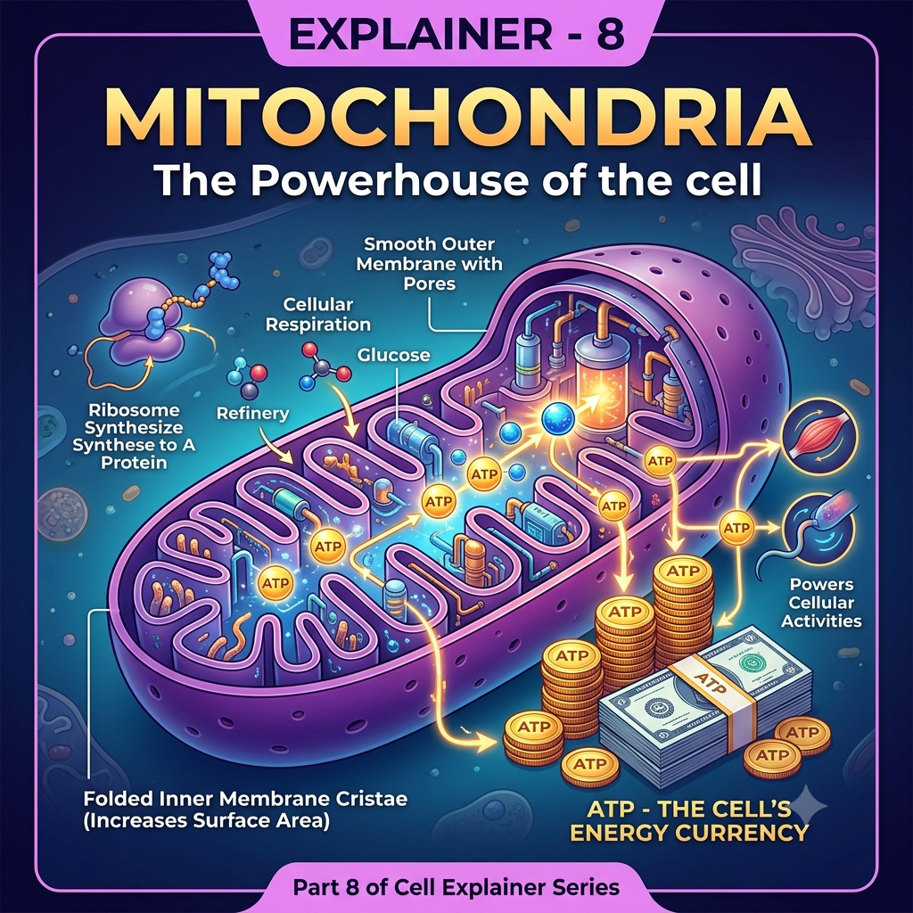 Explainer – 8 – Mitochondria, The Powerhouse of the cell